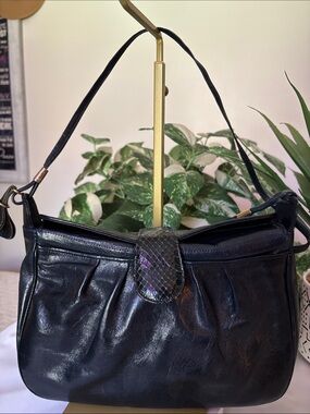 Vintage 90s "By Elsa" Italian Leather Slouchy Shoulder Bag